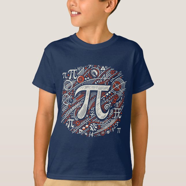 Feiern Sie Pi Day mit einem kreativen grafischen T T-Shirt (Vorderseite)
