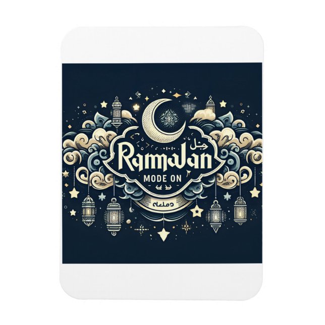 Feiern Sie Ramadan mit Ramadan ModeOn Magnet (Vertikal)