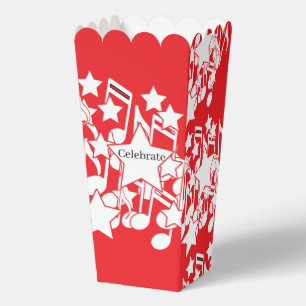 Feiern Sie rotes Dekorations-Popcorn Geschenkschachtel