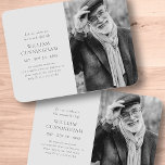 Feiern Sie sein Leben Modernes, einfaches Minimali Magnet<br><div class="desc">Design besteht aus einfachen Typografie mit Sans Serif und Serif Schriftart. Fügen Sie ein benutzerdefiniertes Foto hinzu.</div>