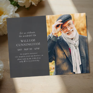 Feiern Sie sein Leben Modernes, einfaches Minimali Postkarte