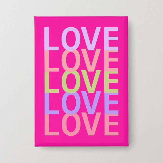 Feiern Sie stilvolle Liebe mit unserer Pastel "LIE Button (Vorderseite)