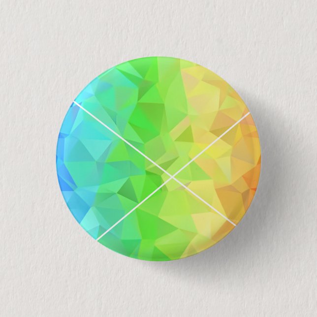 Feiern Sie Süße und Farbe mit diesem Regenbogen Button (Vorderseite)