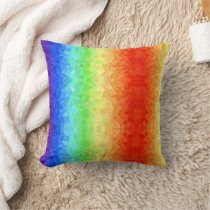 Feiern Sie Süße und Farbe mit diesem Regenbogen Kissen