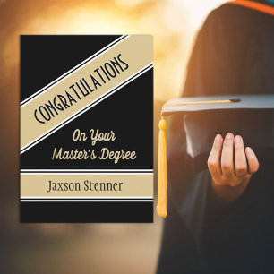 Feiern Sie! Trendy Master-Abschluss-Karte Karte