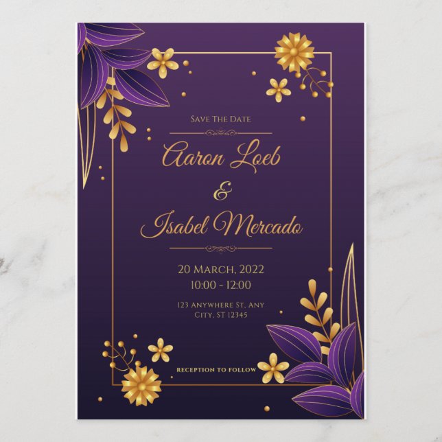 Feiern Sie uns zur Liebe Einladung (Vorderseite)