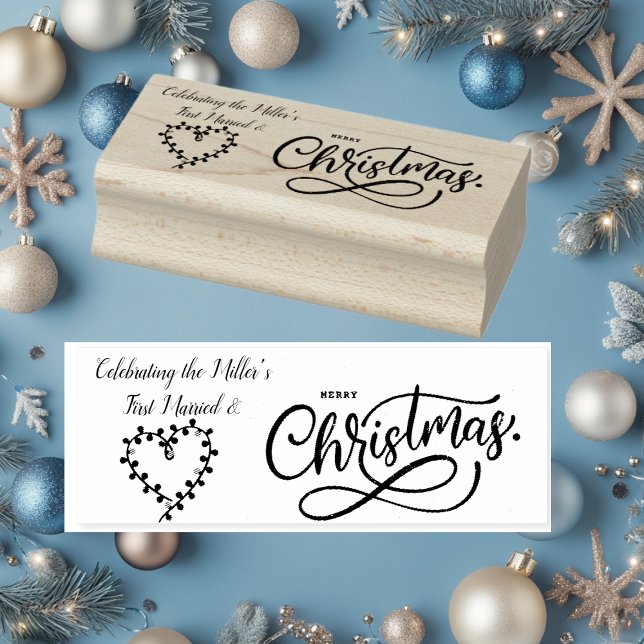 Feiern Sie unsere ersten Verheirateten und fröhlic Gummistempel (Von Creator hochgeladen)