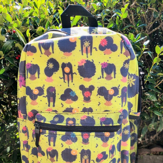 Feiern Sie unseren Haarstil und unsere Texturen Bedruckter Rucksack (Von Creator hochgeladen)