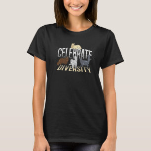 Feiern Sie Vielfalt Katzen Kitten Kitty Katzenbesi T-Shirt