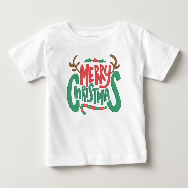 "Feiern Sie Weihnachten im Stil" Baby T-shirt (Vorderseite)