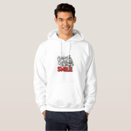 Feiern Sie Weihnachten mit Lächeln Hoodie