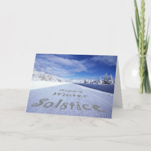 Feiern Sie Wintersonne Feiertagskarte
