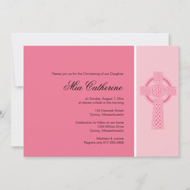 Feiern/Taufe Einladung - Persönlich gestalten (Vorderseite)