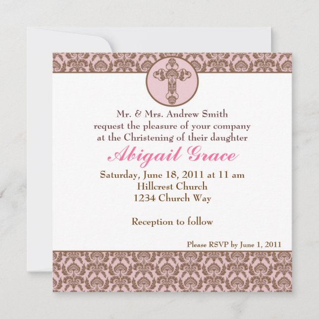 Feiern/Taufen Einladung (Vorderseite)