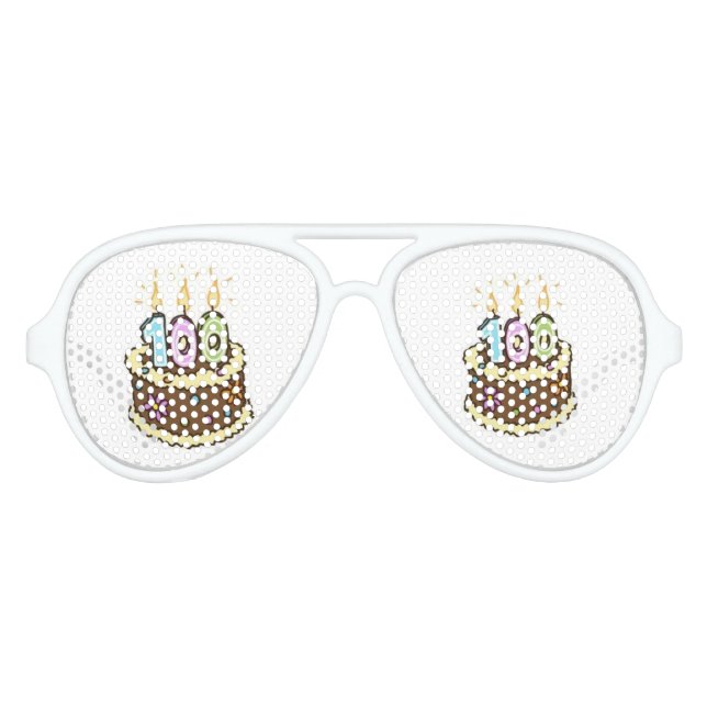 Feiern von 100 Jahren Partybrille (Vorderseite)