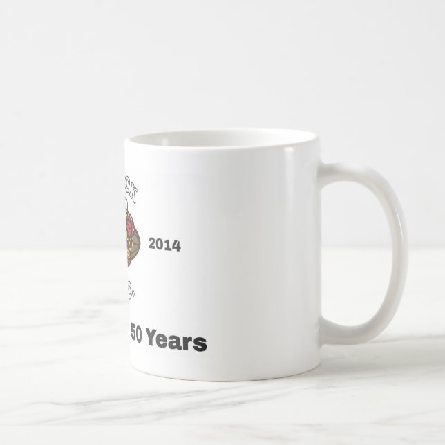 Feiern von 50 Jahren Kaffeetasse (Rechts)