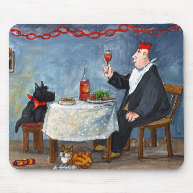 Feiern von Weihnachten Mousepad (Vorne)