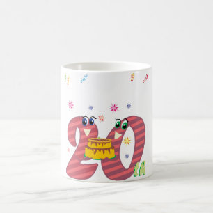 Feiern von zwanzig Jahren Tasse