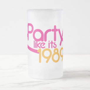 FEIERN wie 1989 Mattglas Bierglas