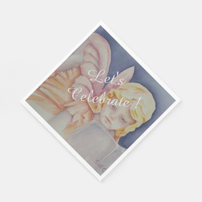 Feiern wir das Lesen Serviette (Ecke)