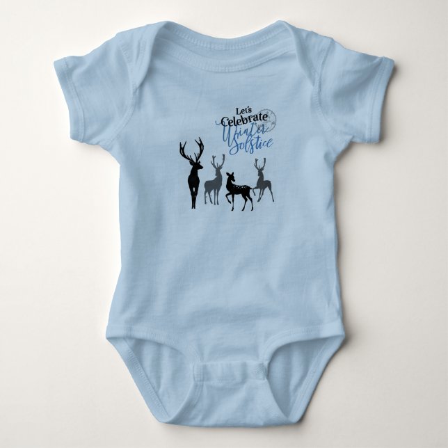 Feiern wir das Winter Solstice Baby Strampler (Vorderseite)
