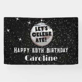 Feiern wir den Disco-Ball 60 Jahre Geburtstag Banner