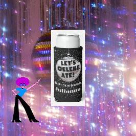 Feiern wir den Disco Ball Black Geburtstag Selters Dosenkühler