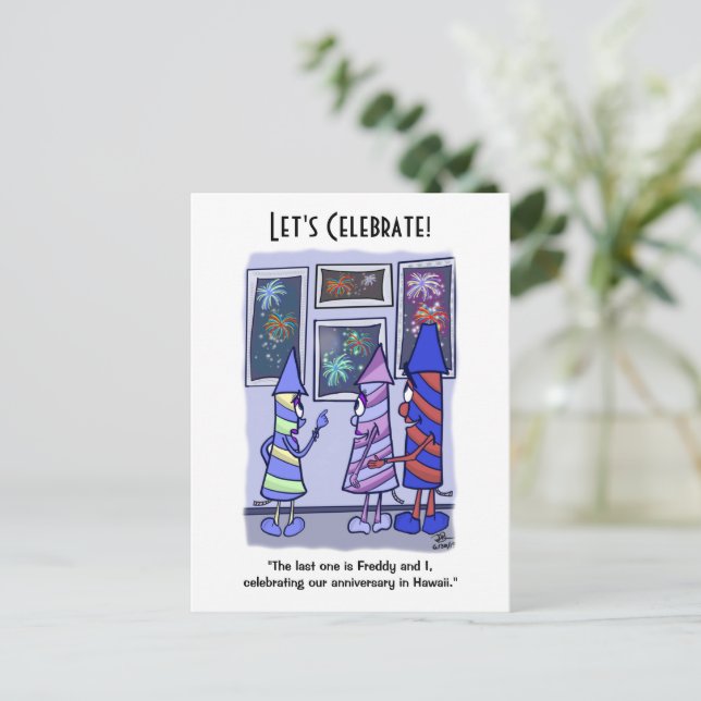 Feiern wir den Unabhängigkeitstag der Postkarte (Stehend Vorderseite)