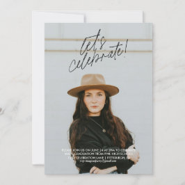 Feiern wir die Einladung zu einer einfachen Gradui