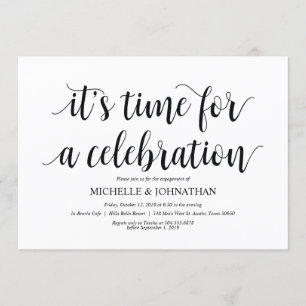 Feiern wir, die Engagement Party lädt ein Einladung