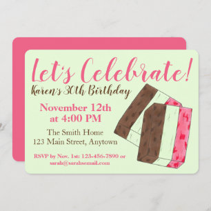 Feiern wir die italienische Spumoni-Eiscreme Einladung