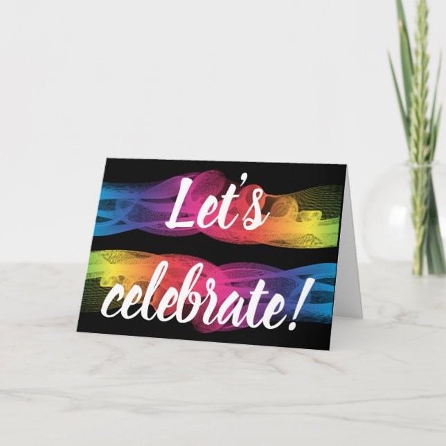 Feiern wir Einladungskarte (Vorderseite)