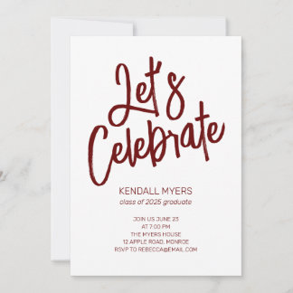 Feiern wir Grad Party mit Foto Einladung