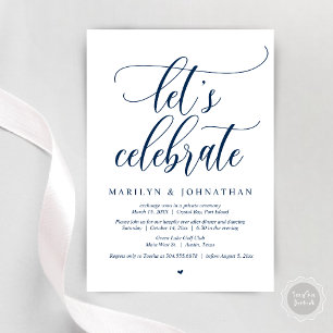 Feiern wir Hochzeitstag Abendessen Tanz Einladung
