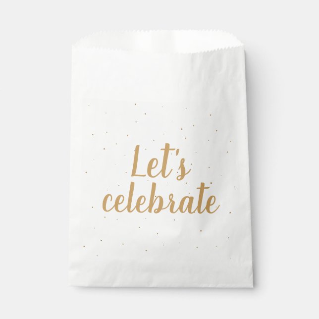 Feiern wir mal! geschenktütchen (Vorderseite)