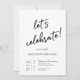 Feiern wir Party Einladung