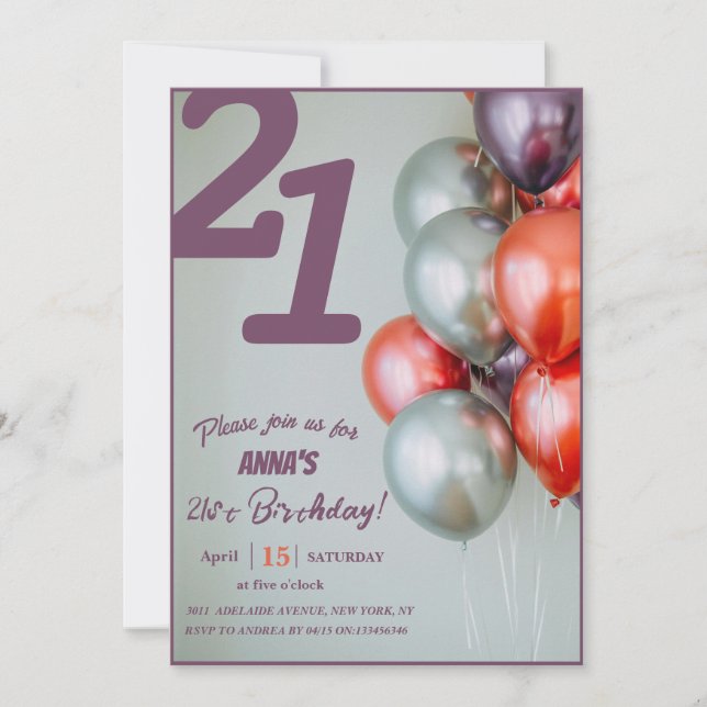 "Feiern wir! : Personalisierte Party Einladung" Einladung (Vorderseite)