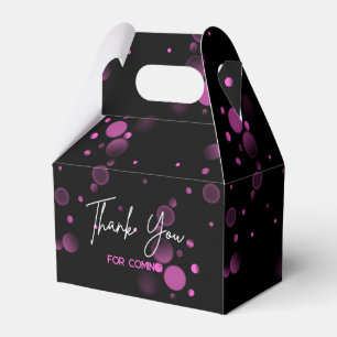 Feiern wir Pink Bokeh Gradient Black Birthday Geschenkschachtel