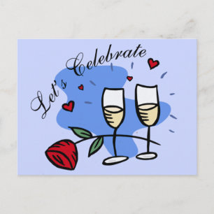 Feiern wir postkarte
