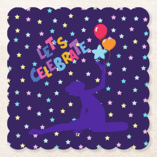 Feiern wir Stars und Ballons Untersetzer