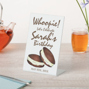 Feiern wir! Whoopie Pies Birthday Party Sockelschild