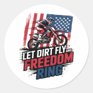 Feiern - Zitat zum Freiheitsring Gelassen Runder Aufkleber