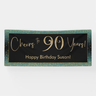 Feiern zu 90 Jahren Geburtstag, leicht Aquamarines Banner