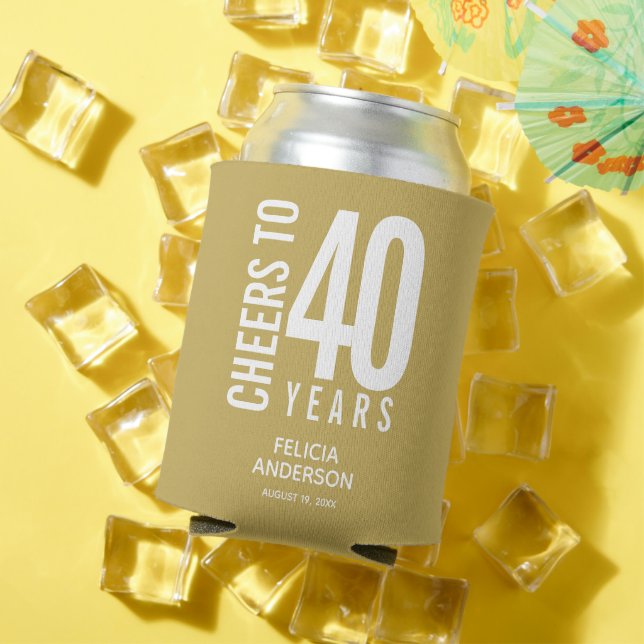 Feiern zu Geburtstagsjahren Gold Dosenkühler (In Situ Sommer)