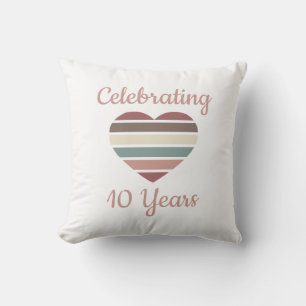 Feiern zum 10. Hochzeitstag Kissen