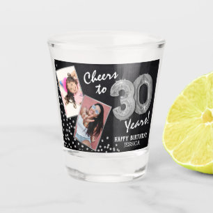 Feiern zum 30. Geburtstag 2 Foto Schnapsglas