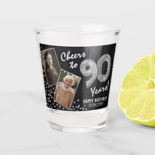 Feiern zum 90. Geburtstag 2 Foto Schnapsglas