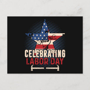 Feiern zum Arbeitstag Postkarte