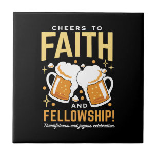 Feiern zum Glauben und zur Freundschaft - Oktoberf Fliese