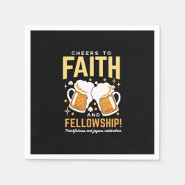 Feiern zum Glauben und zur Freundschaft - Oktoberf Serviette